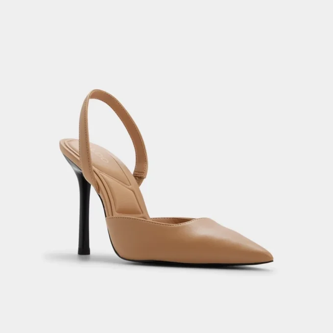 Berolden Zapatos de tacón alto con talón abierto, tacón de aguja