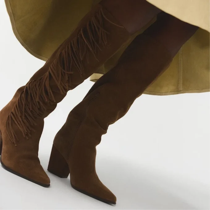 Kaelya-wc Bota hasta la rodilla, pantorrilla ancha