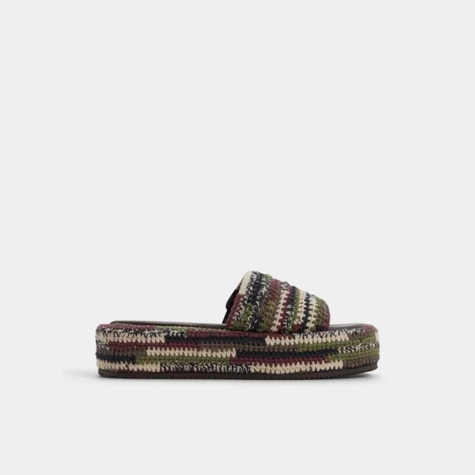 Sandalia Bohemina Slide, con plataforma