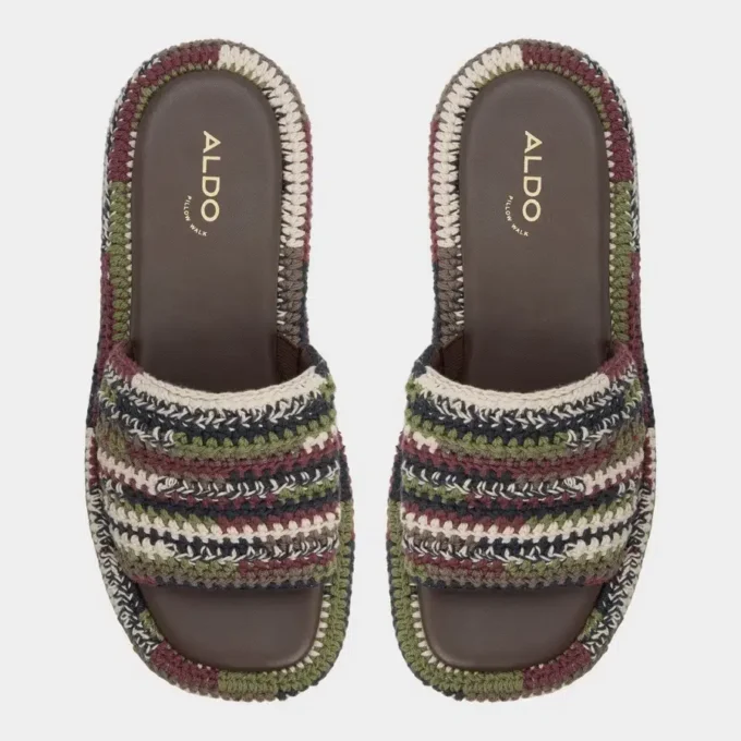 Sandalia Bohemina Slide, con plataforma