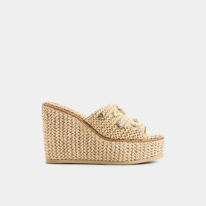 Sandalia de cuña Midsommar, tacón de cuña