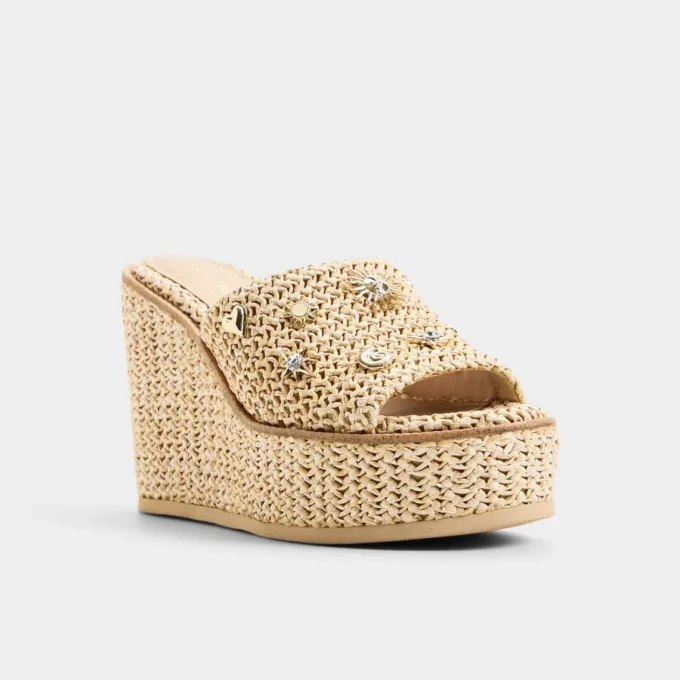 Sandalia de cuña Midsommar, tacón de cuña