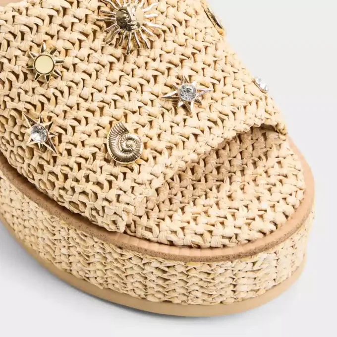 Sandalia de cuña Midsommar, tacón de cuña