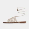 Sandalia plana con tiras Unoma
