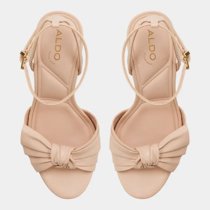 Sandalias de tacón grueso con tiras Angelknot