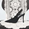 Tacón Hennie Slingback, tacón de aguja