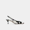 Zapatos de tacón bajo con talón abierto Gabriellie, Tacón bajo