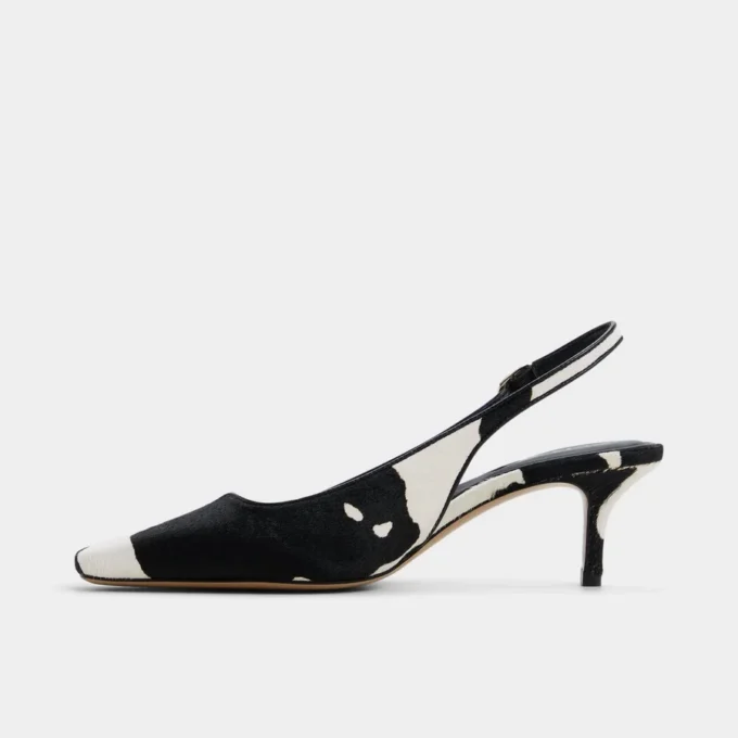 Zapatos de tacón bajo con talón abierto Gabriellie, Tacón bajo